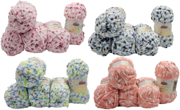 500 Gramm Himalaya Dolphin Color Strickwolle, 5x100 Gramm Baby- Wolle mehrfarbig